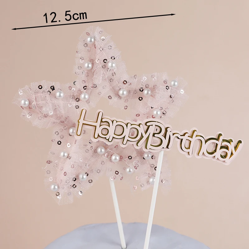 Hochzeits torte Topper Mädchen alles Gute zum Geburtstag Party Dekoration Mädchen Kinder begünstigt Fee Figur Kuchen liefern Baby party Dekor Geschenk – Detail 9