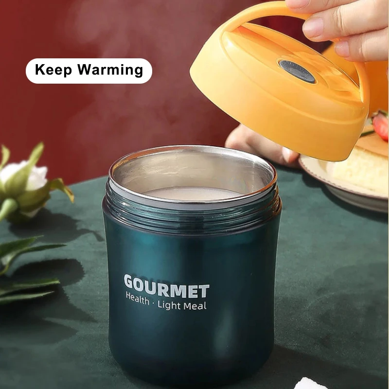 Stainless Steel Food Thermal Insulated Container Portable Breakfast Box Lunchbox Leakproof Soup Thermos Cup Vacuum Flasks