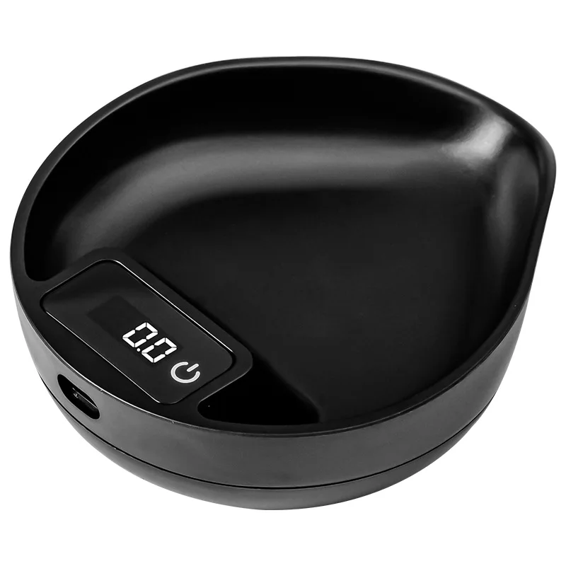 

2kg 0.1g Measure USB Type-C Charging Electronic Compact Portable Leaf Shade Walnut Wood Body Digital Kitchen Coffee Scale Tray