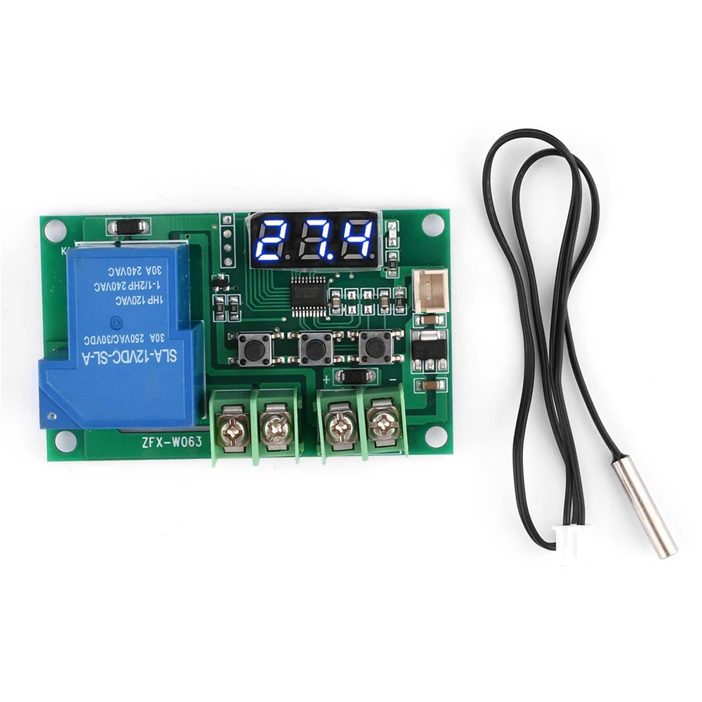 W1209 DC12V Heat Cool Temp Thermostat Control Switch Temperature Controller Thermometer Thermo Controller Relay Output