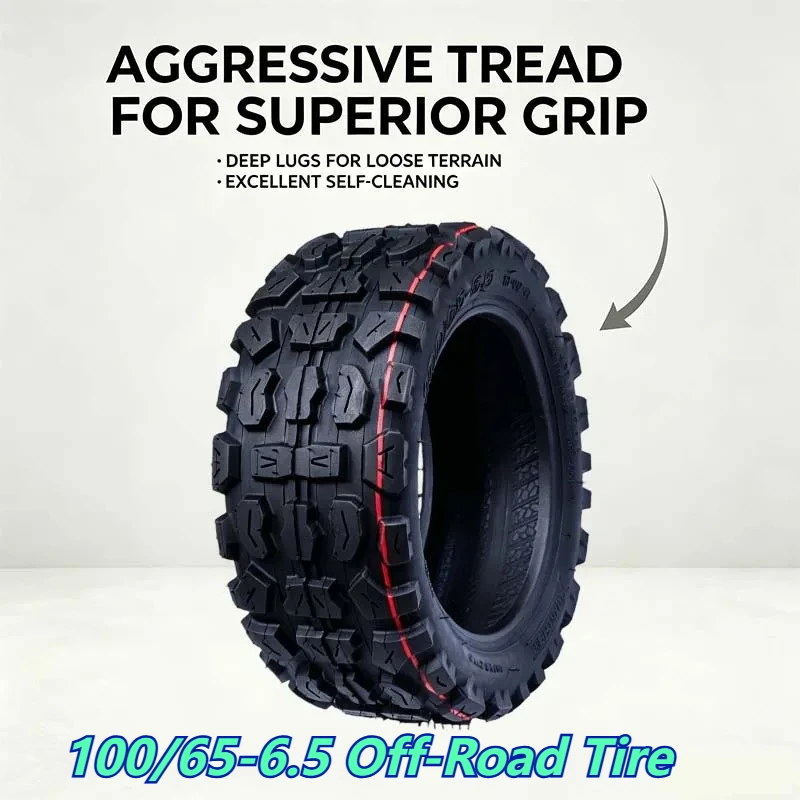 

100/65-6.5 Off-Road Tire for Dualtron Ultra/Thunder/Zero 11X/VSETT 11/Speedual Plus E-Scooter, 11" Vacuum Tubeless Tyre