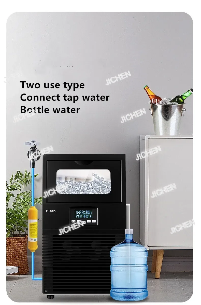 HG 전기 사각형 얼음 제조기 자동 휴대용 블록 얼음 큐브 제조기 바 커피숍용 40kg/24시간 WZB-40F/A 200W