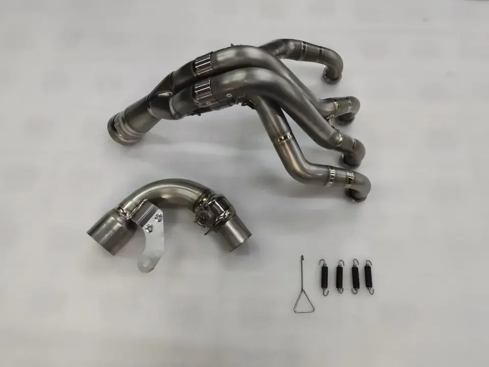Motorcycle Exhaust for Agusta Brutale 1000 Titanium Alloy Front Middle Link Pipe MV Agusta Brutale 1000