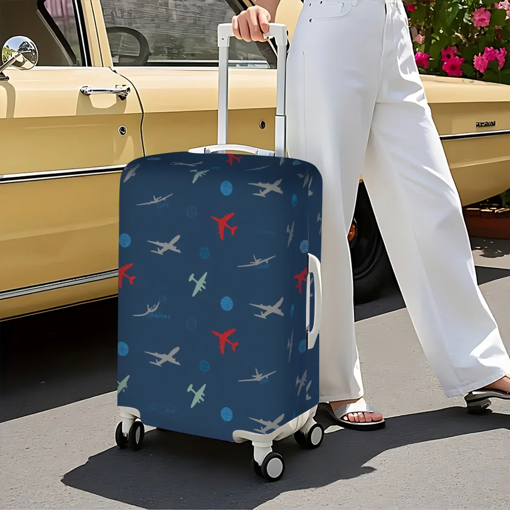 

1PC Airline Themed Printed Luggage Cover for luggage sizes 18-32 inches; dust and elastic travel accessories to effectively prot