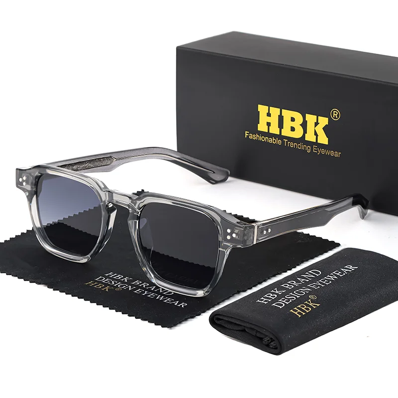 

HBK Fashion Retro Sunglasses for men Classic Square Sun Glasses Outdoor Sports Party Vacation Travel Driving Fishing Eyeglasses