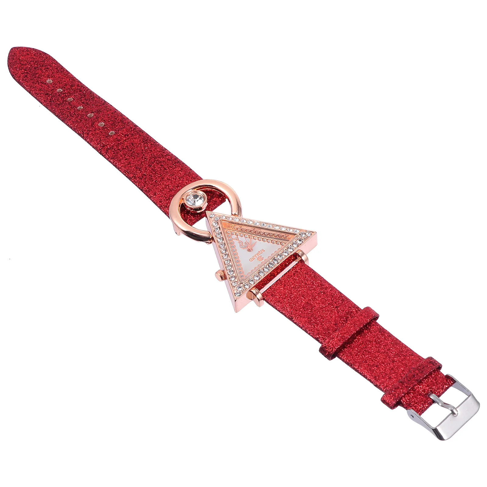 

Watch Fashion Watches Dress for Women Rhinestone Inlaid Water Proof Quartz Red Wristwatch Lovers