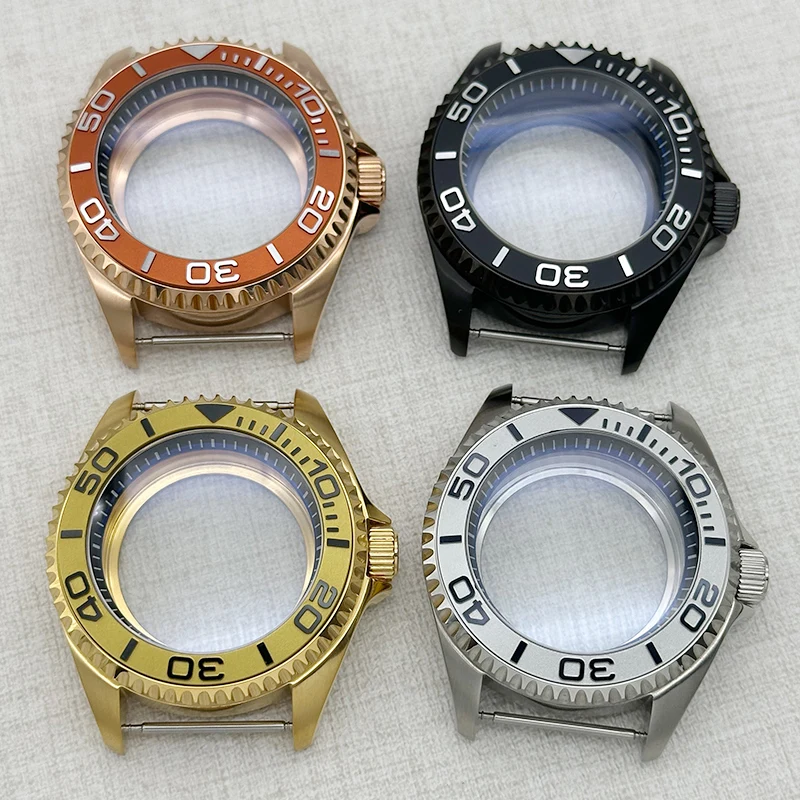 

42mm SKX007 Watch Case Dome-Shaped Double-Pane Glass NH35 Case Fit NH35 NH36 NH38 7S26 4R35 Movements Men's Dive Watch Case