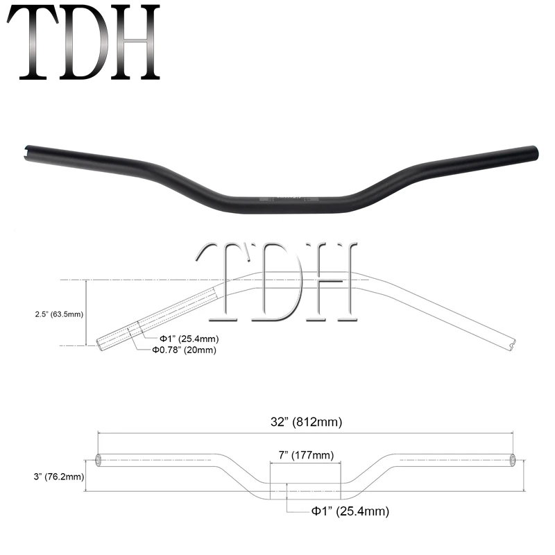 Moto 1 "25Mm 28Mm 32Mm 38Mm Handle Bar Cnc Billet Tracker Stuur Pullback Bars Voor harley Sportster XL883 XL1200 Xl 883 Dyna