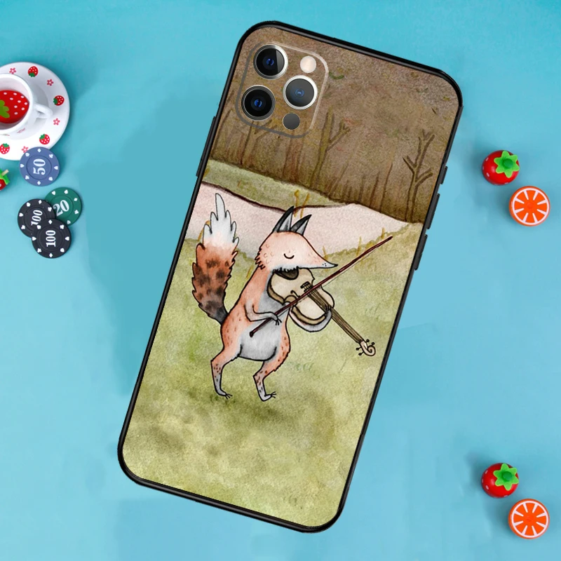الشتاء الثعلب الثعلب قضية الهاتف آيفون 17 الهواء 16 15 14 13 11 12 برو ماكس 13 12 mini 15 16 زائد 16e غطاء فوندا #3