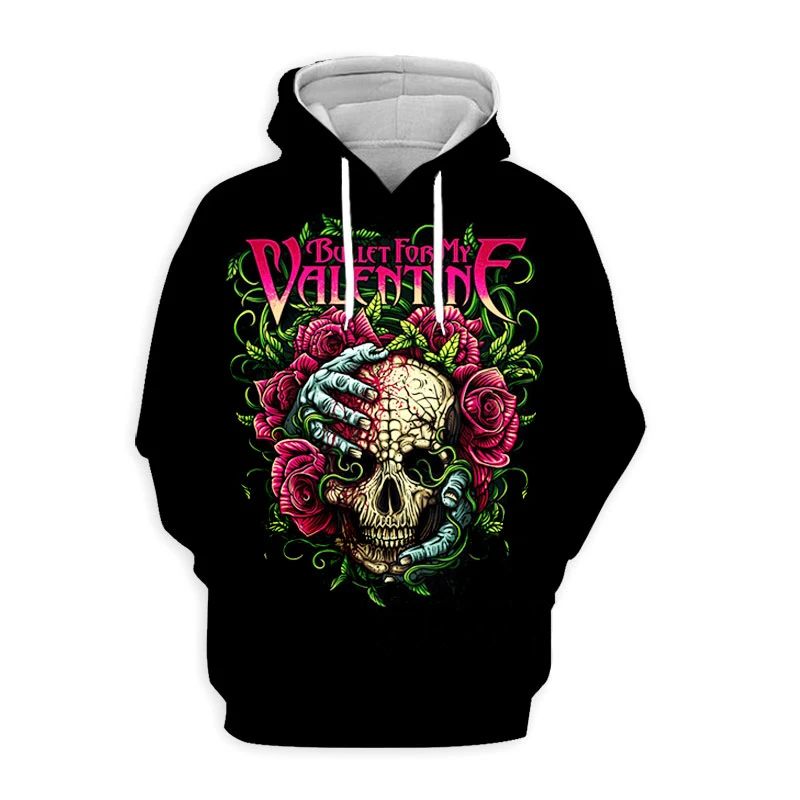 Bullet For My Valentine Rock Band 3D Print Hoodies Men Women Oversized Sweatshirts Hoodie Male Pullovers Tracksuits Man Clothing