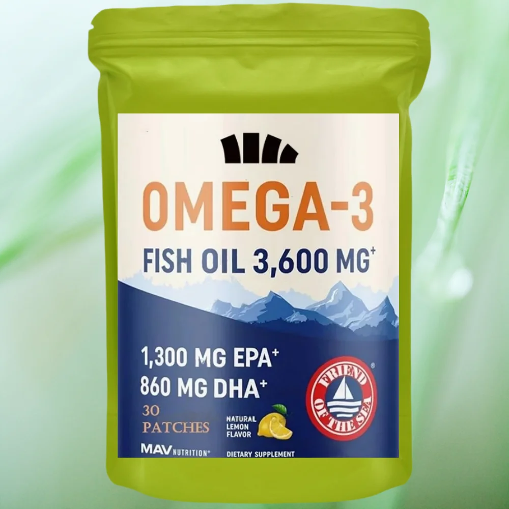 30 Patches Omega 3 Nutrition Fish Oil Transdermal Patches For Cellular Health Immune Support