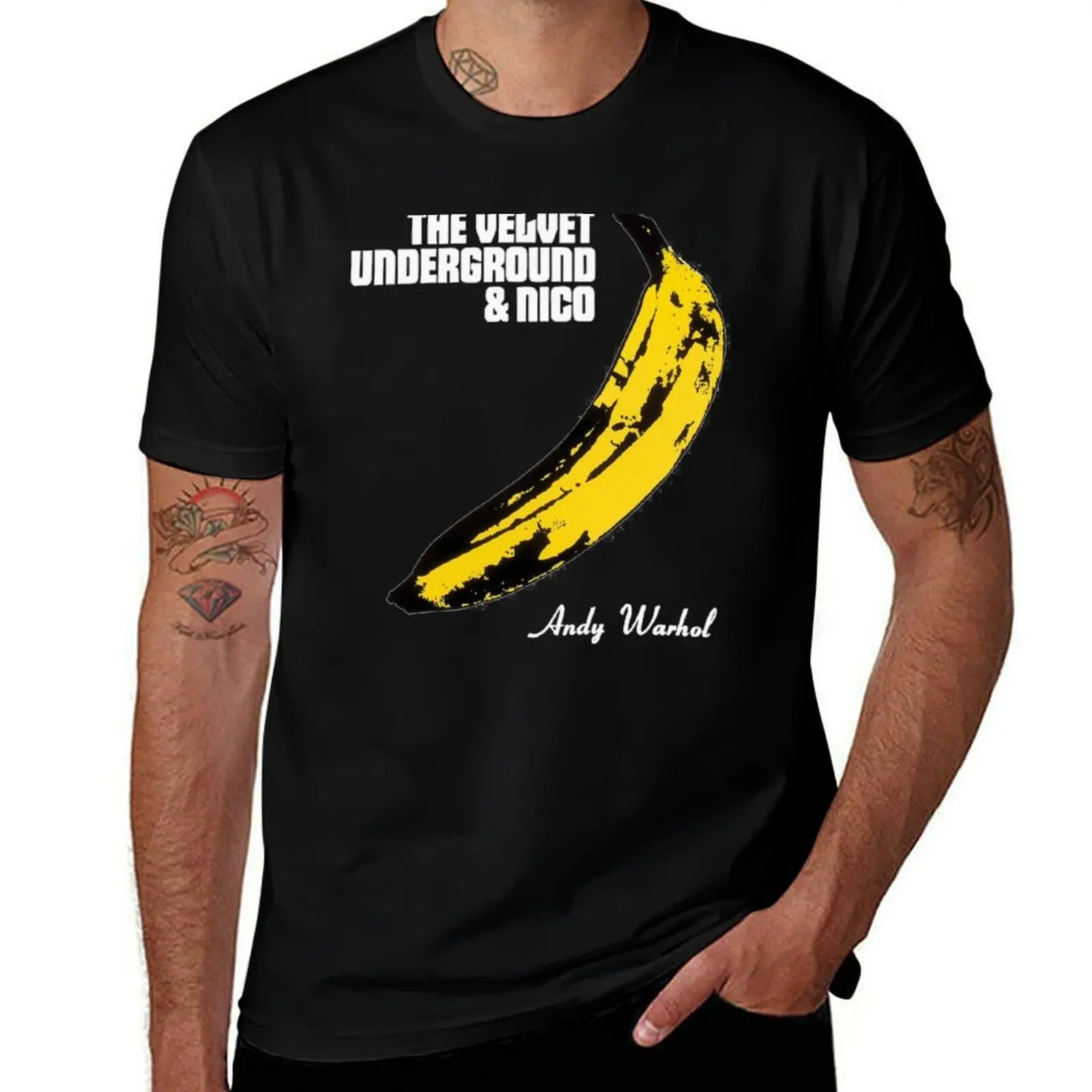 Camiseta Velvet Underground Nico Banana Under Ground, camiseta informal para hombre, camiseta de lujo