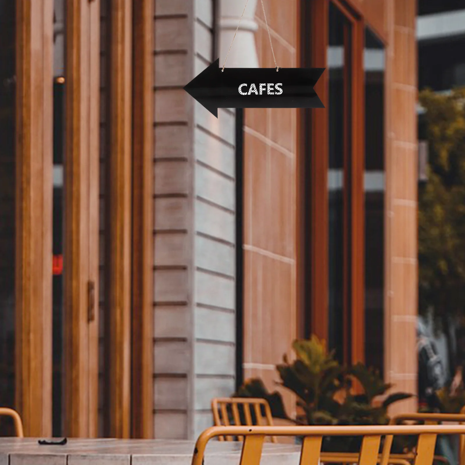 

Double Sided Black Acrylic Hanging Arrow Chalkboard Sign Rustic Blank Display Board for Weddings Office Party School Supplies