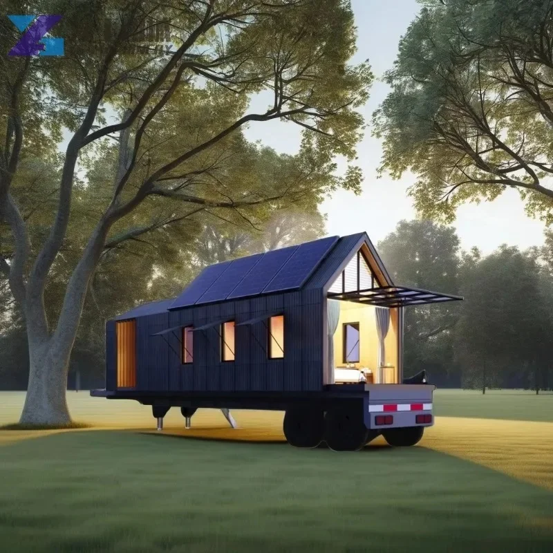 Casa prefabricada de madera modular SIP de lujo de 3 dormitorios, casa prefabricada con estructura de acero plegable