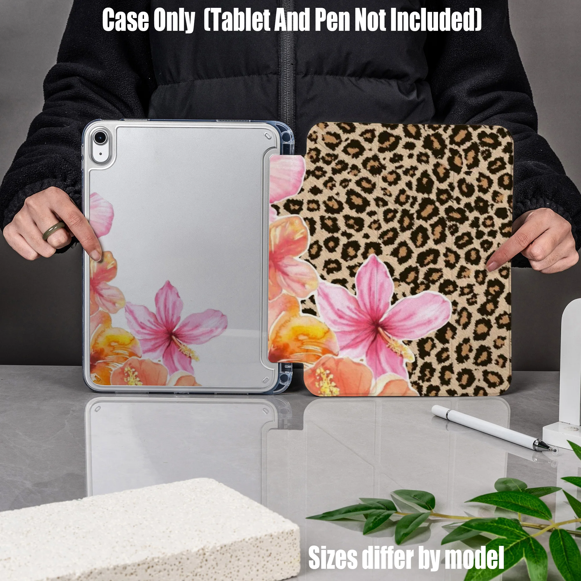 

Минималистичный чехол для iPad с серым акриловым принтом в виде сердца, для Apple iPad Pro 12.9, Air 3, Mini 5, 9-го поколения