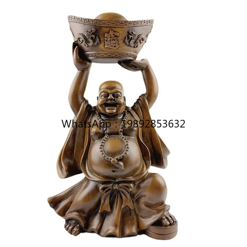 LYY Wealth and Prosperity Big Belly Maitreya Buddha Figurine Creative Chinese Style Home Business Gift