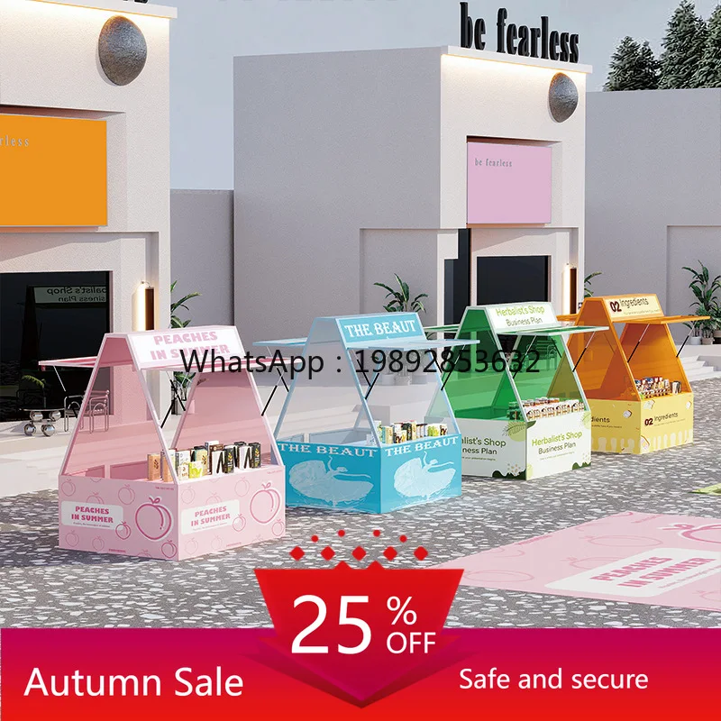 

LYY Night Market Stall Table Ground Stall Rack Market Stall Rack Mall Creative Promotion Activity Display Rack