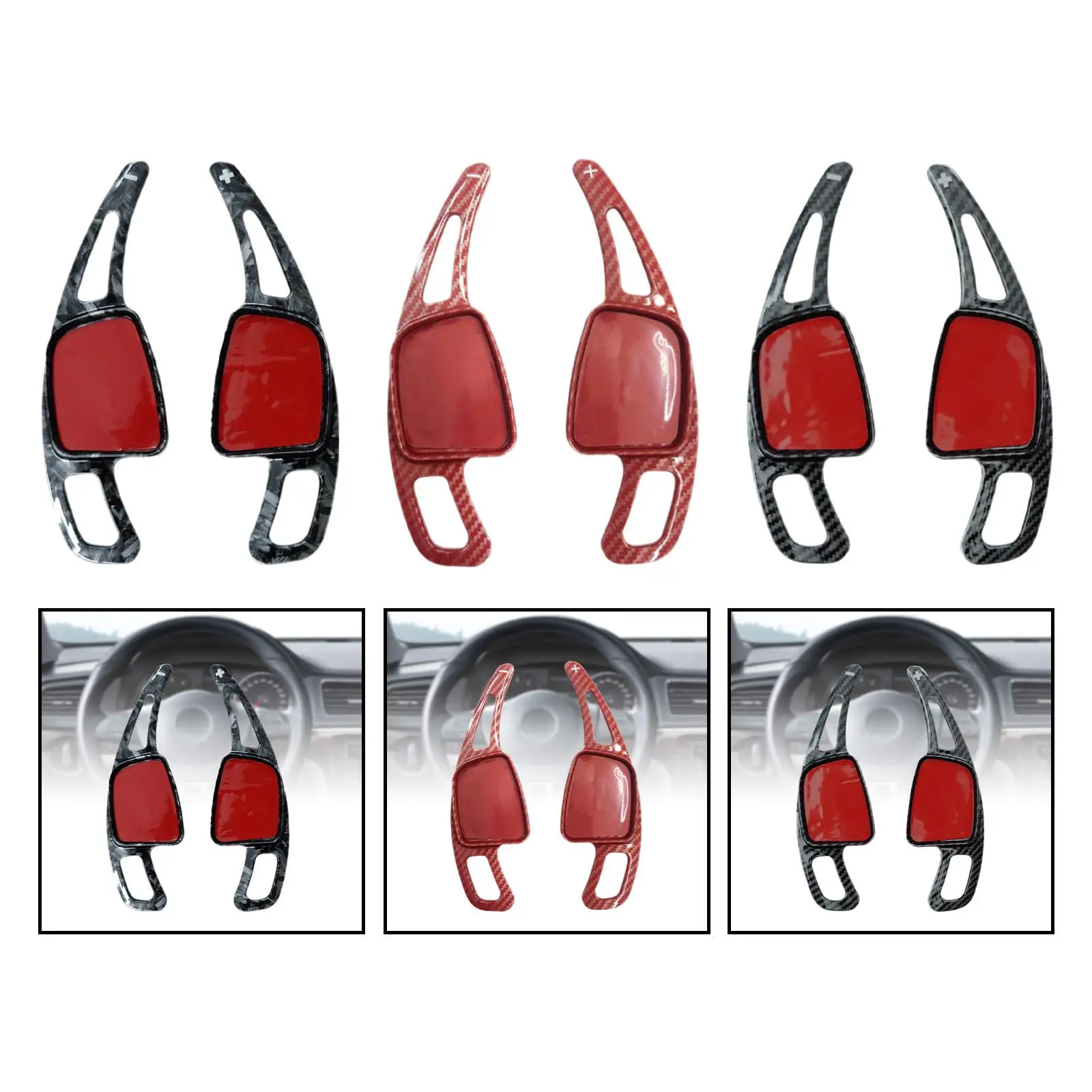 

2x Car Steering Wheel Shift Paddles Easy to Install Auto Accessories Directly Replace High Performance for S5 A7 A8 Q5 R8 Q2