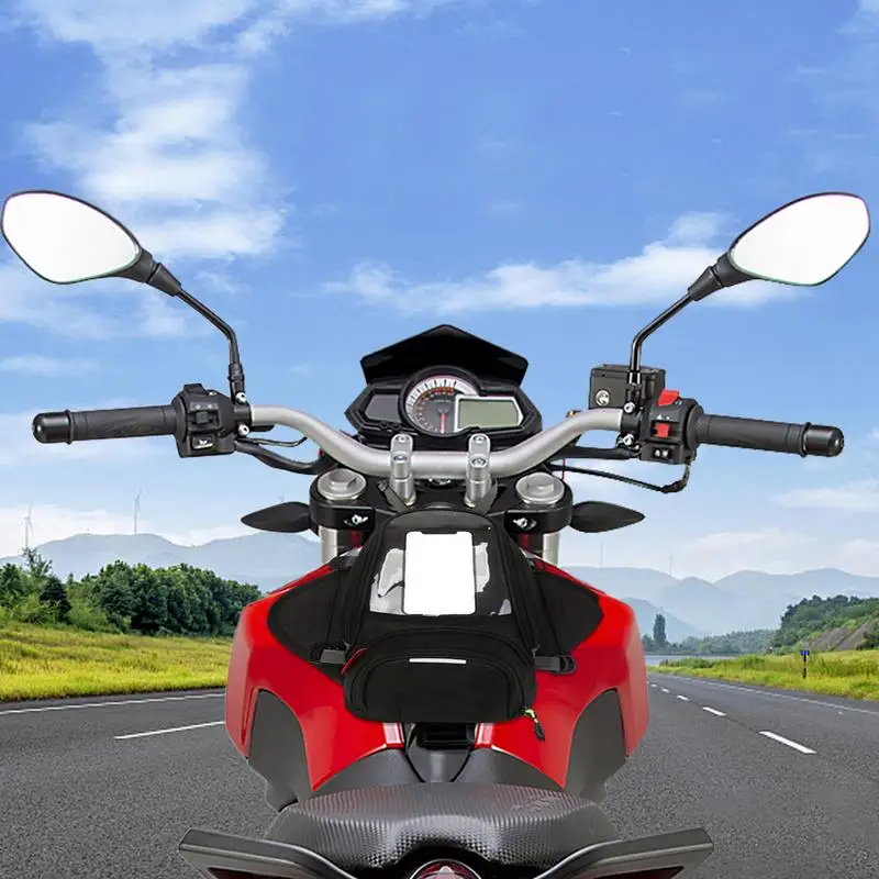 

Tank Bag Multifunctional Magnetic Motorcycle Pouch Reflective Front Trunk Pannier Pack Accessories Rider Pouch Cycle Supplies