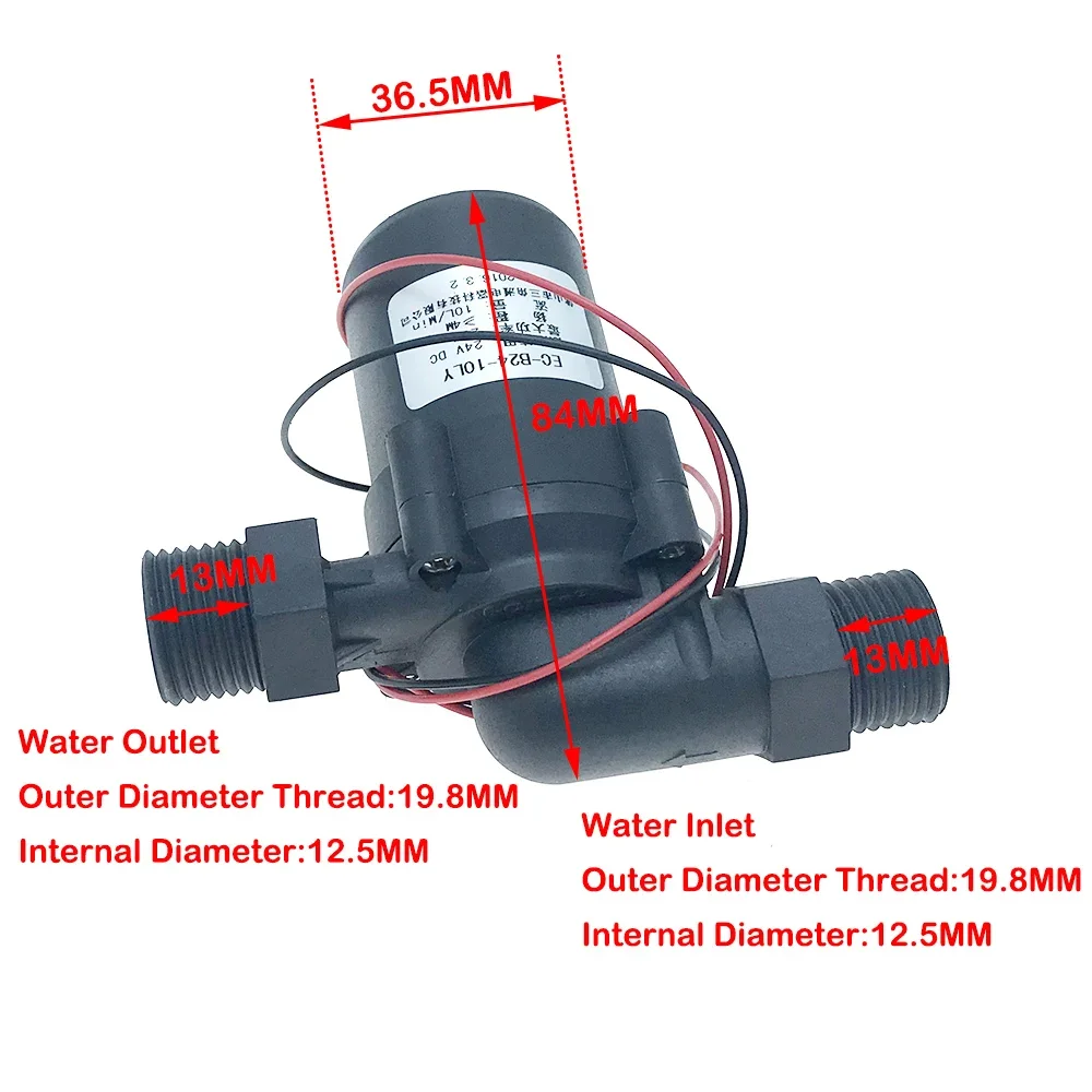 DC 24V 23W Brushless Water Pump Large Flow Micro Submersible Centrifugal Water Pump 10L/min Lift 4M Micro Long Life Water Pump