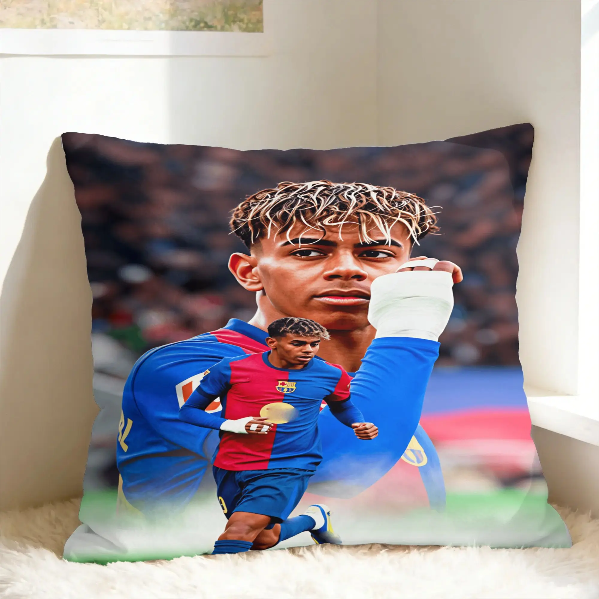 L-Lamine FootballStar y-Yamal Pillow Cover  Print Cushion Cover Fashion Pillow Case For Sofa Home Decor
