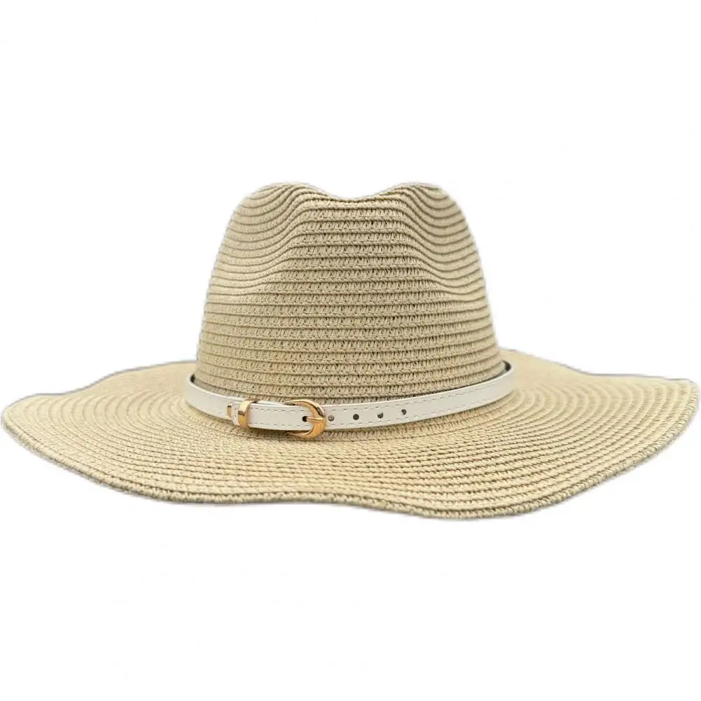 Fashion Hat Belt Hat Decorative Belt Faux Leather Fedora Hatband Replacement Adjustable 27-inch Cowboy Hat Band for Men Women