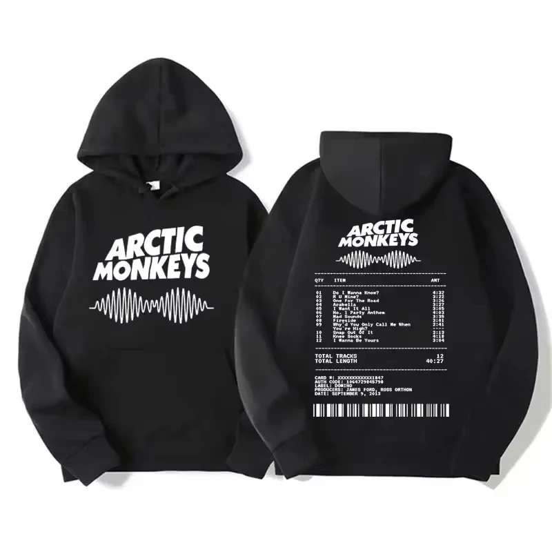 2026 Herren Retro Rock Arctic Monkeys Hoodie - Musikalbum-Muster-Druck Hip-Hop-Stil Übergroßer Vintage-Kapuzenpullover – Detail 24
