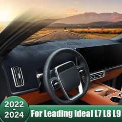 Car Dashboard Cover Sun Shade Mats Avoid Light Carpets Accessories For LiXiang Leading Ideal L7 L8 L9 2022 2023 2024 HEV PHEV