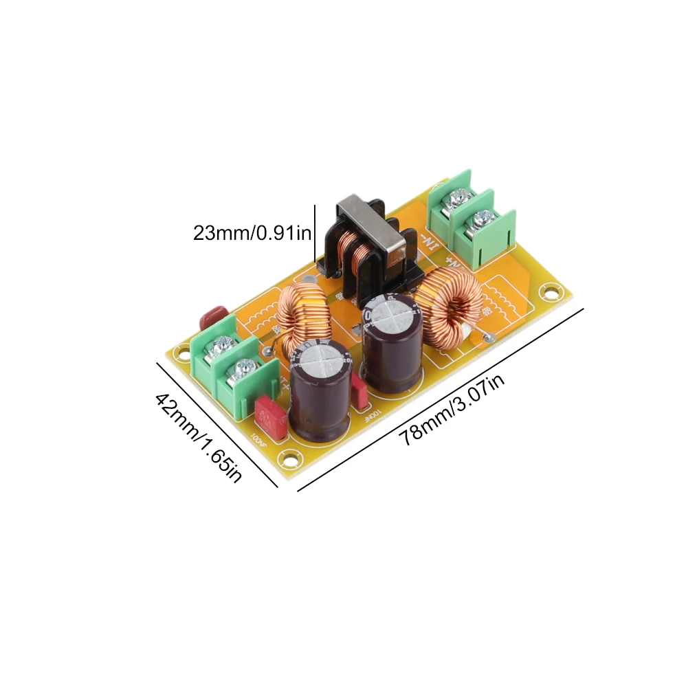 Filtr przeciwzakłóceniowy elektromagnetyczny Filtr DC LC 2A 4A 10A 20A Filtr EMI EMC FCC DC 12V Filtr zasilania wysokiej częstotliwości