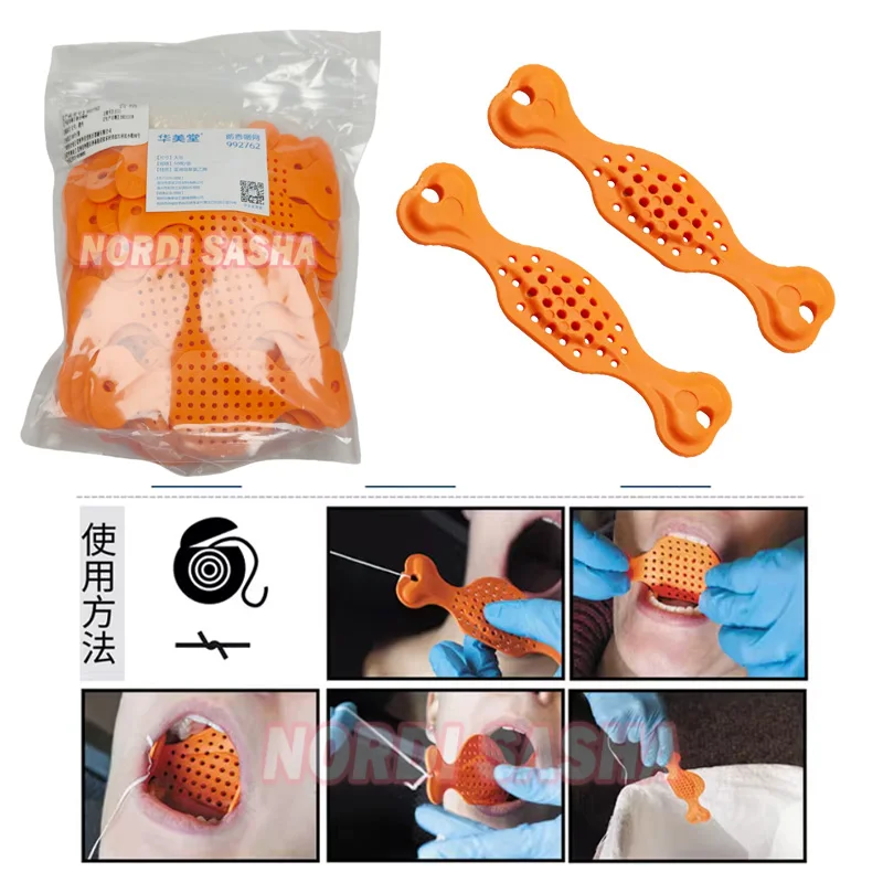 50Pcs/Bag DisposableDental Oral Anti Swallowing Net Prevents Accidental Ingestion Foreign Objects Dentist Oral Care/Treatment