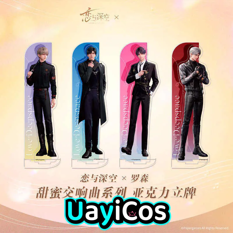 

In Stock Official Love and Deepspace Rafayel Ralayo Zayne Sylus Xavier Acrylic Stand Ornament Doll Accessories Anime Game Toy Ki