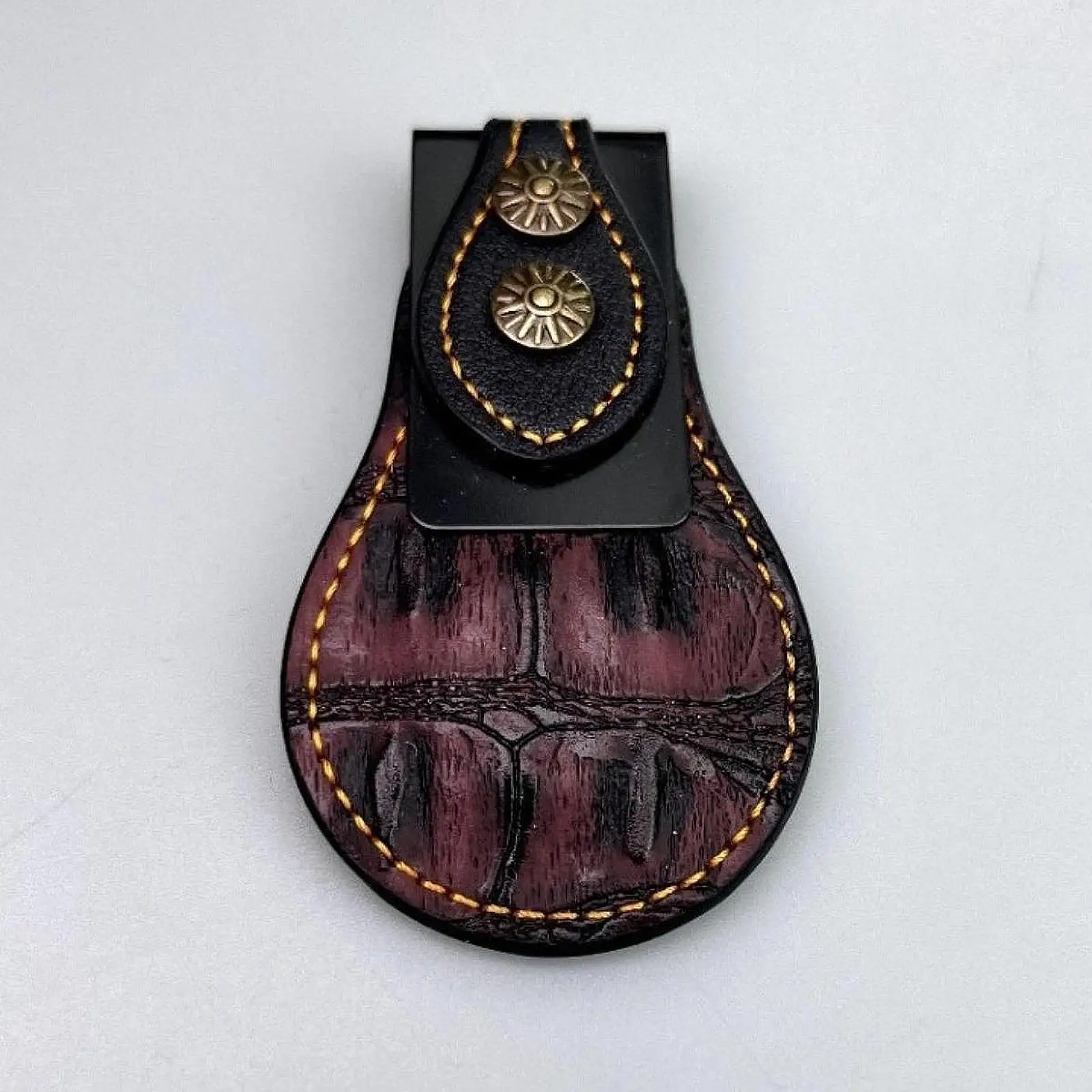 

Магнитный зажим для ремня для бильярда из искусственной кожи, длина 6 см, карманный зажим для брюк, аксессуар для мела для любителей бильярда, легкий вес