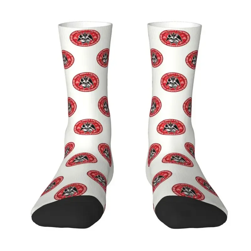 Cool Men's Baphomet Crosses Dress Socks Unisex Comfortable Warm 3D Printed Devil Hail Satan Crew Socks