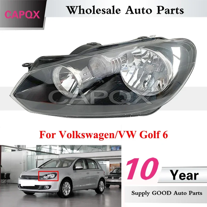 

CAPQX 8-контактный автоматический передний бампер, фара для Volkswagen Golf 6 2008-2012, фара, фара