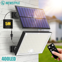 Solar Lights Outdoor with Motion Sensor 172/400/344 LED Solar Security Flood Wall Lamp Waterproof Garden Garage Yard Pathway