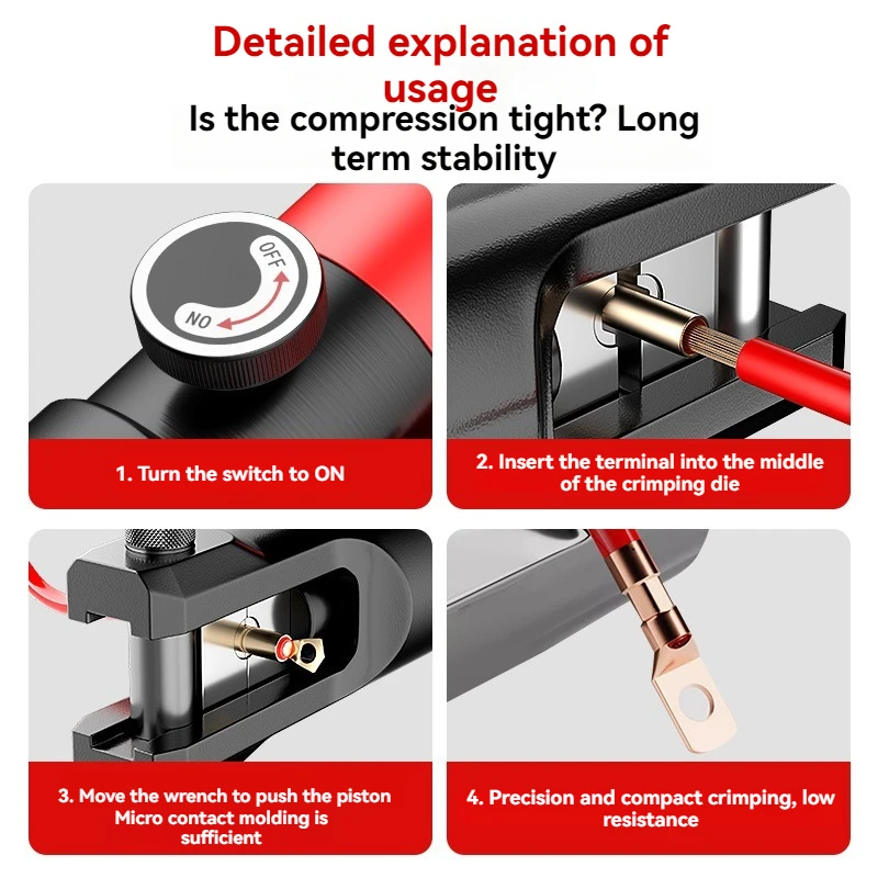 Tang Hidrolik Tang Hidrolik Manual Tang Crimping Kawat Aluminium Tembaga Tang Penghubung Crimping Kawat Manual Hidung Tembaga