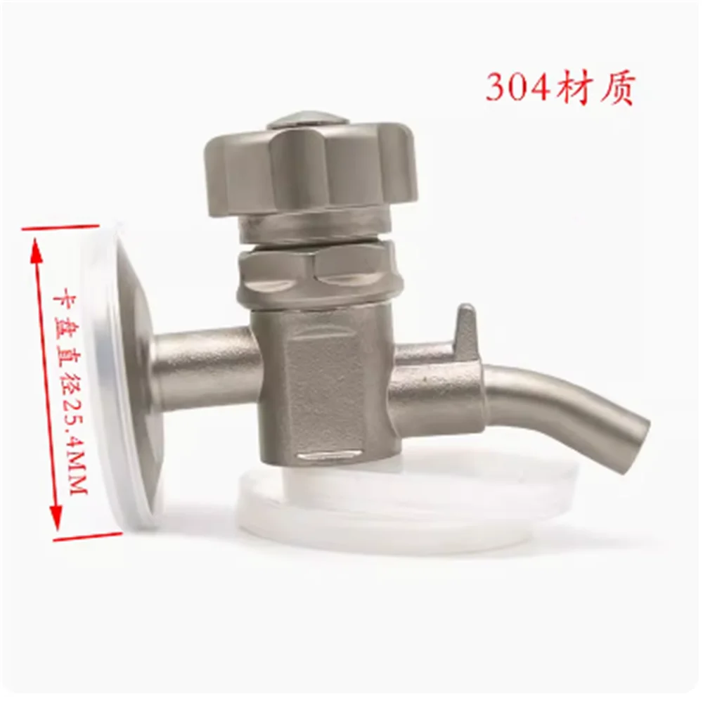 

Sanitary stainless steel SS304 chuck 25.4 sampling valve for household beer fermentation tanks