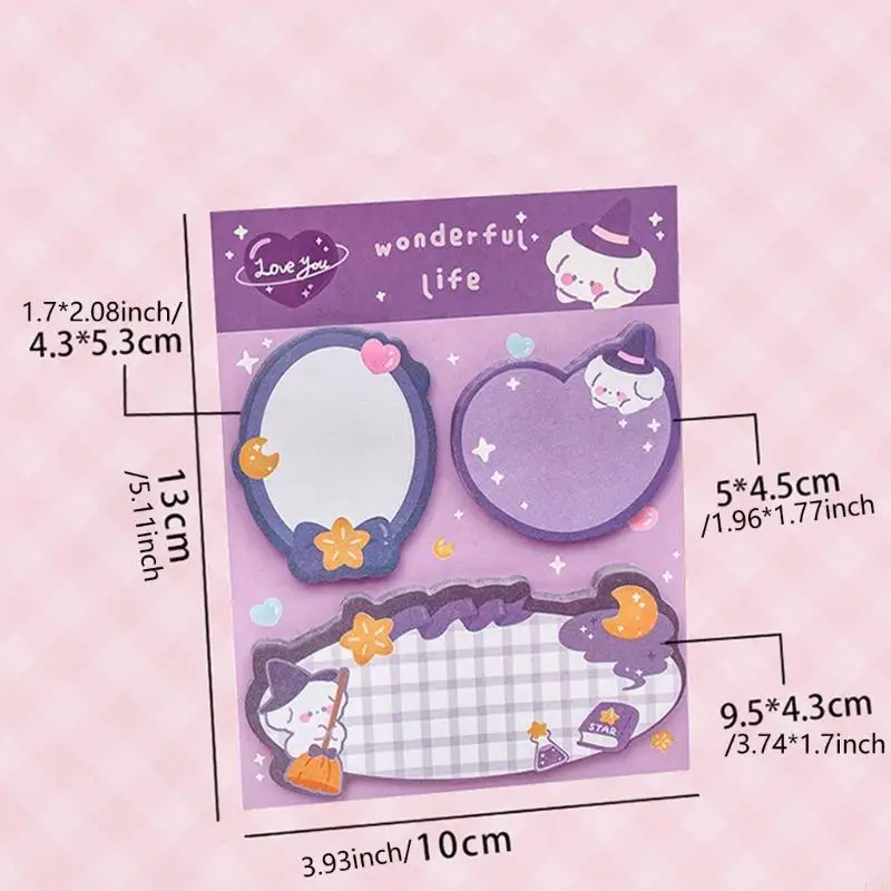 F3MA 60 أوراق الملاحظات اللاصقة مذكرات مذكرات مفترحات لكتابة دفتر اليقظة اليومية