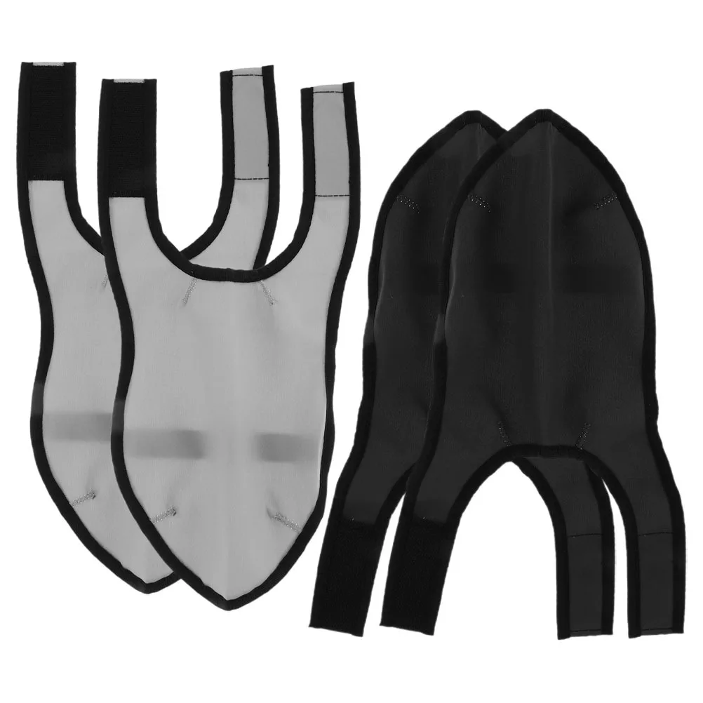 

2Pairs Breathable Reusable Barber Shoe Covers Antipuncture Non Slip Indoor Salon Haircut Shoe Covers Protective for Hairstylists