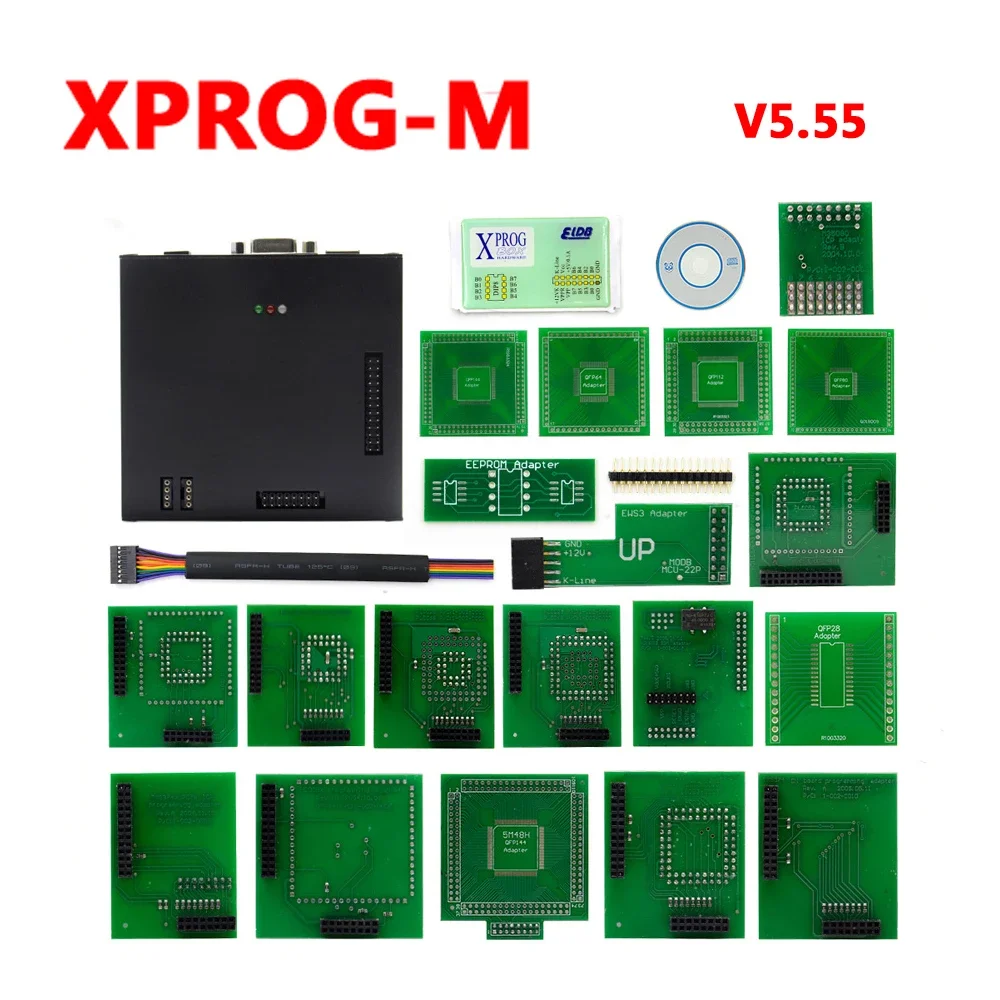 XPROG-M Xprog5.55 Add New Authorization V5.55 X-PROG M Metal Box XPROG ECU Programmer Tool X Prog M5.55 Full Adapters