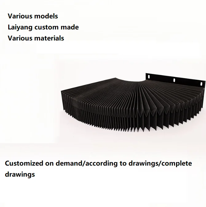 Fresadora dobrável capa protetora fole feita de material PVC