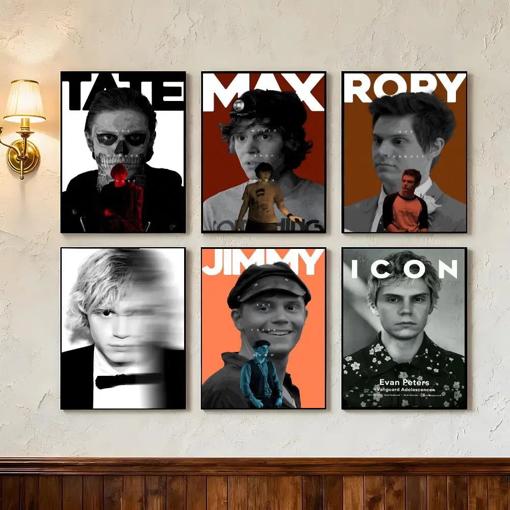 Actor Evan Peters Poster Wall Art Poster Prints Home Wall Decor Gift for Living Room, Bedroom Bar & Parlor
