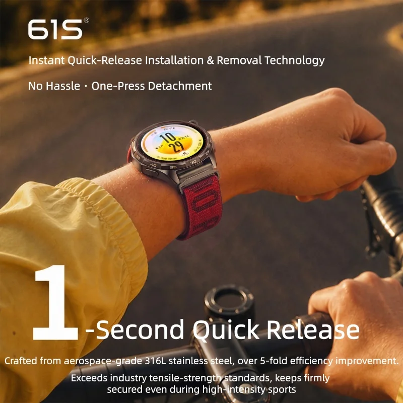 Quick Release Nylon Sport Watch Strap for Garmin Forerunner COROS PACE4 Pro Suunto Huawei Xiaomi Samsung Universal Replacement
