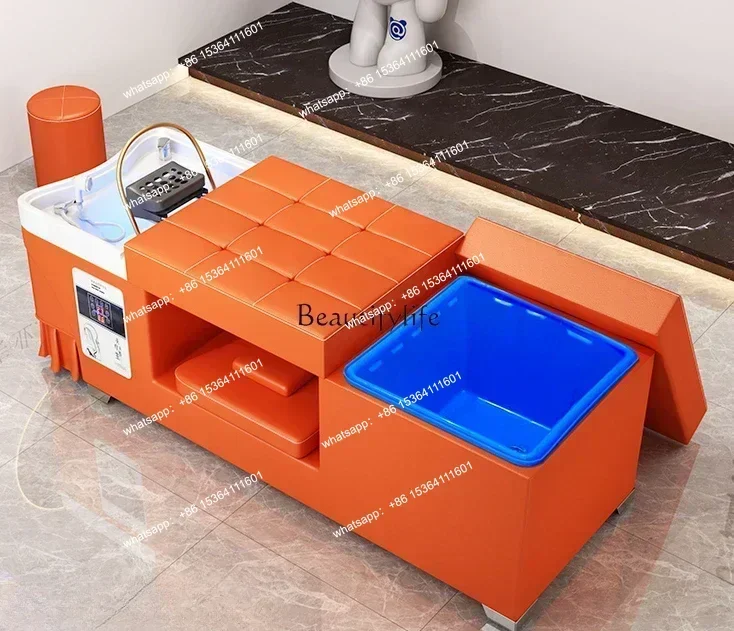 35Water-Free Water Circulation Fumigation Massage Couch for Barber Shop and Beauty Salon