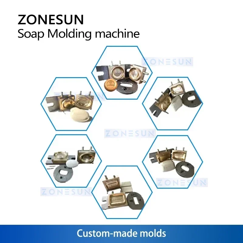 Zonesun قاطع شريط الصابون آلة صنع قضيب الصابون معدات تشكيل القالب المخصصة ZS-SM120