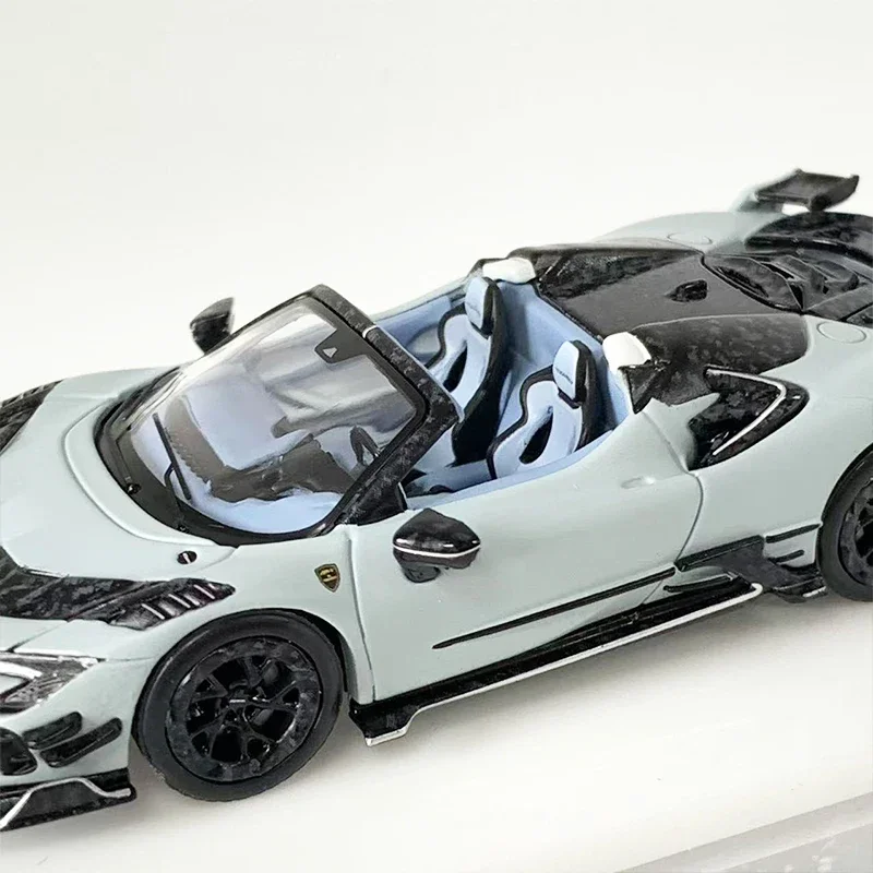 HKM 1:64 Modellauto Fera SF90 Legierung Druckguss Sport Vehicle Collection Spider Grey