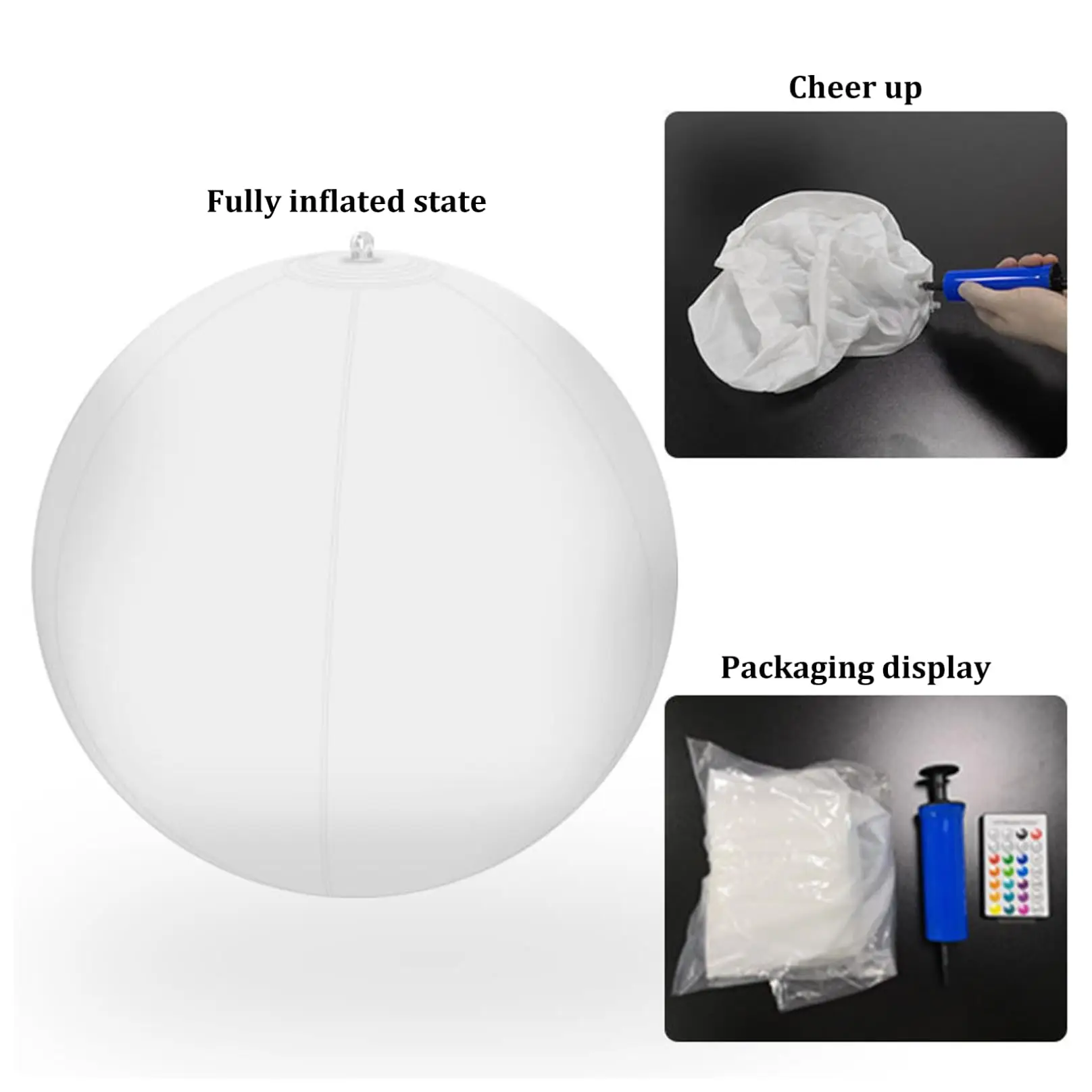 Floating Pool Light 13.4 Inch Solar Pond Lights 16 RGB Color Changing with Remote Control for Kids Light up Dimmable Ball Decor