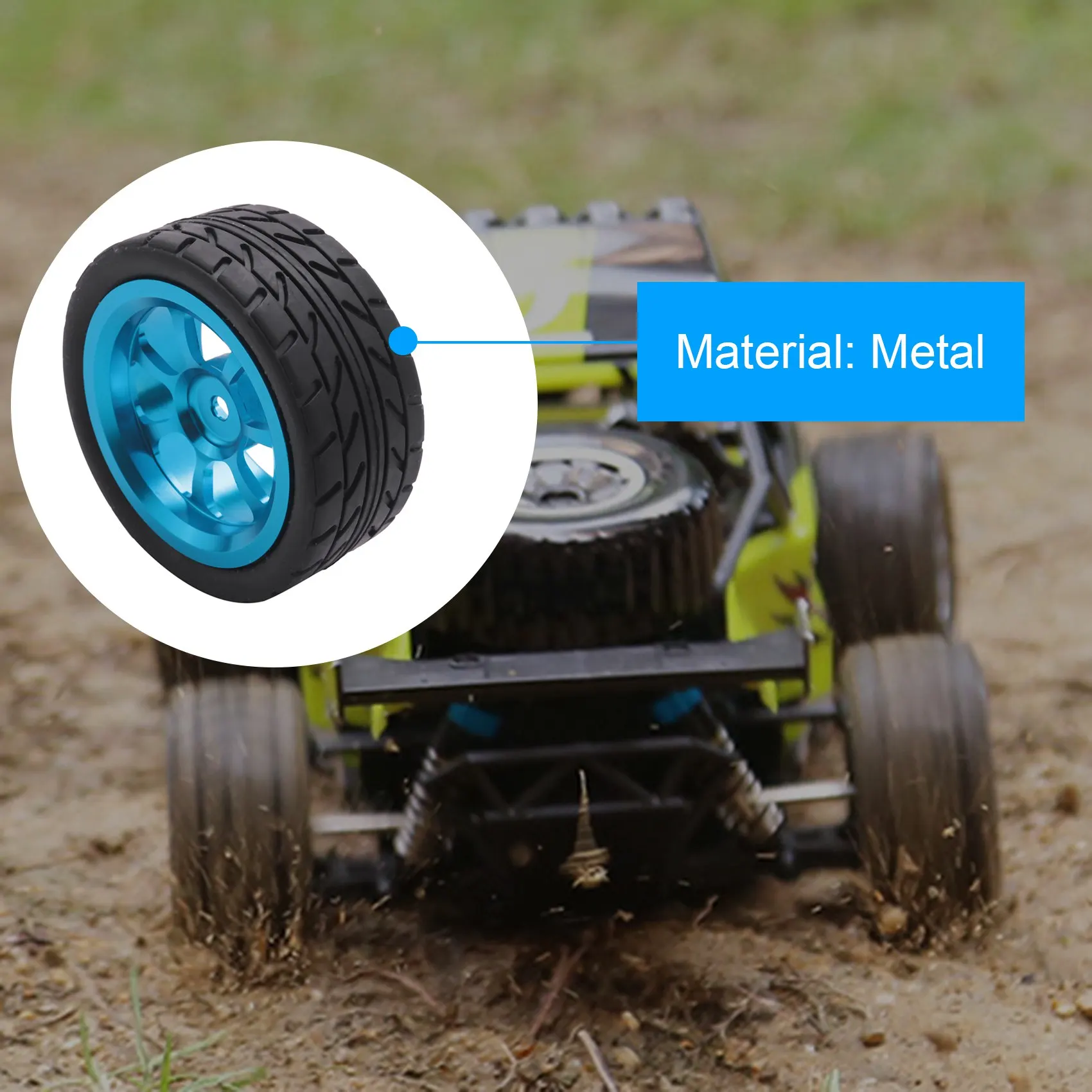 Neumáticos de rueda RC con tuerca hexagonal, piezas de coche para Wltoys A959-B, A979-B, A959, A969, A949, A979, K929, 1/18