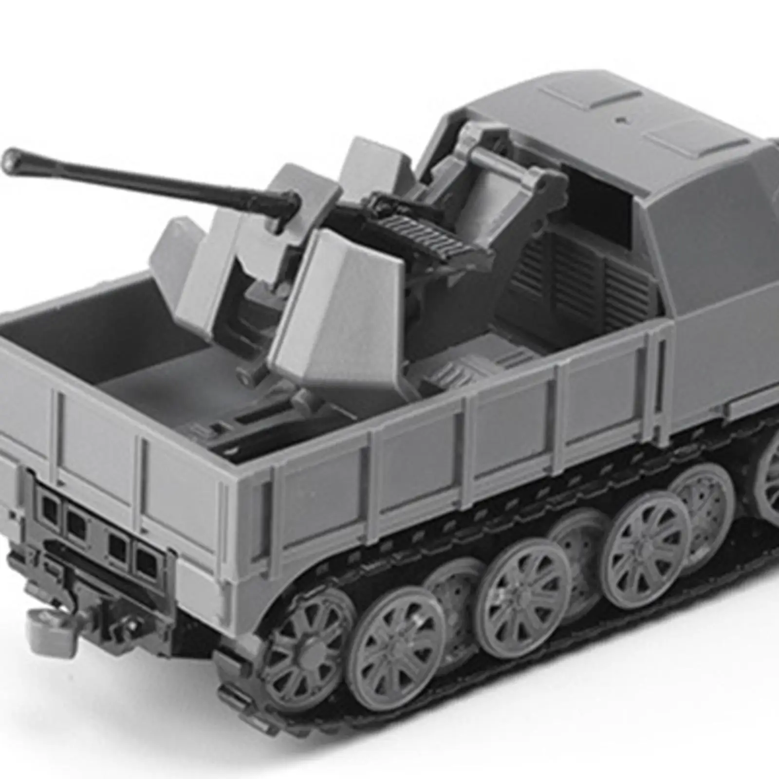 1:72 Half Track รถหุ้มเกราะของเล่น 4D ประกอบรถชุดสําหรับเด็กการศึกษา