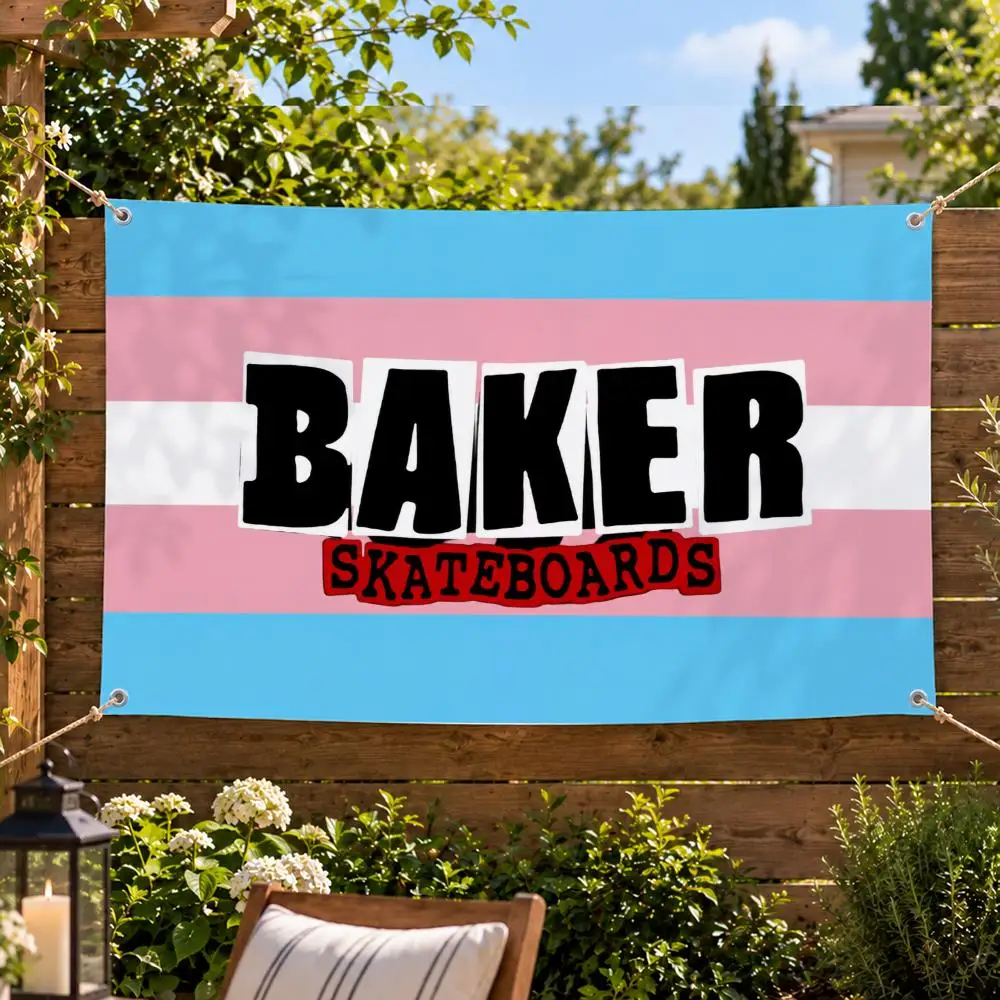 Brand Skate BAKER SKATEBOARDS Flags Decorative Flag Banner Indoor Outdoor Garden Yard Patio Party Camping Wall Decor Gift